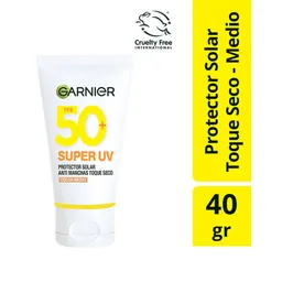 Super Uv Protector Solar Anti Manchas Toque Seco Color Medio