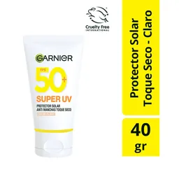 Super Uv Protector Solar Anti Manchas Toque Seco Color Claro