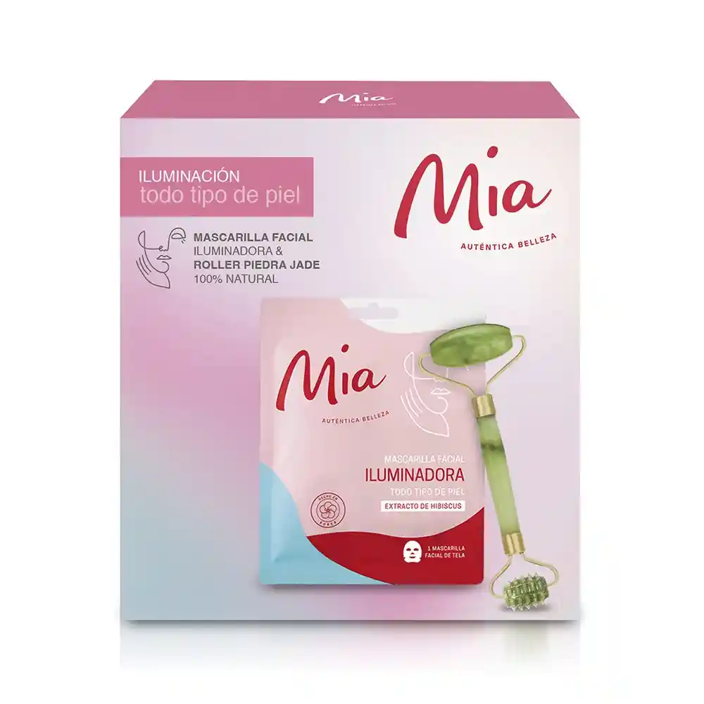 Mascara Facial Iluminadora + Masajeador Jade