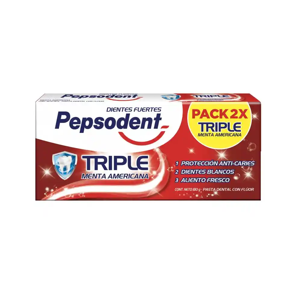 Pack Pasta Dental Triple Menta Americana