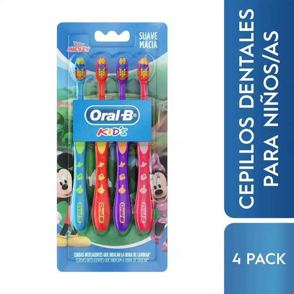 Oral-b Cepillo Dental Disney Mickey 4 Unidades