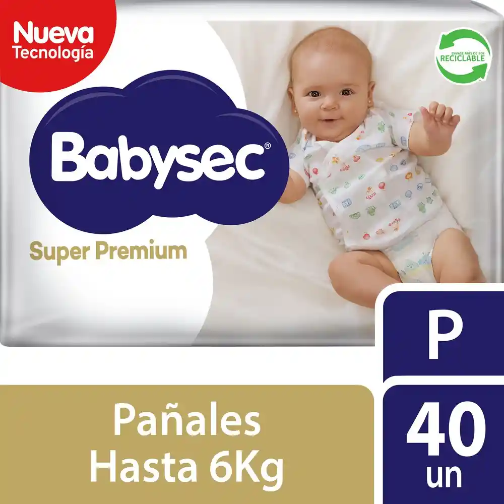 Pañal Super Premium P X 40