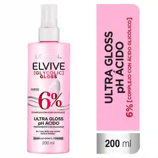 Elvive Acidifier Glycolic Gloss 200 Ml