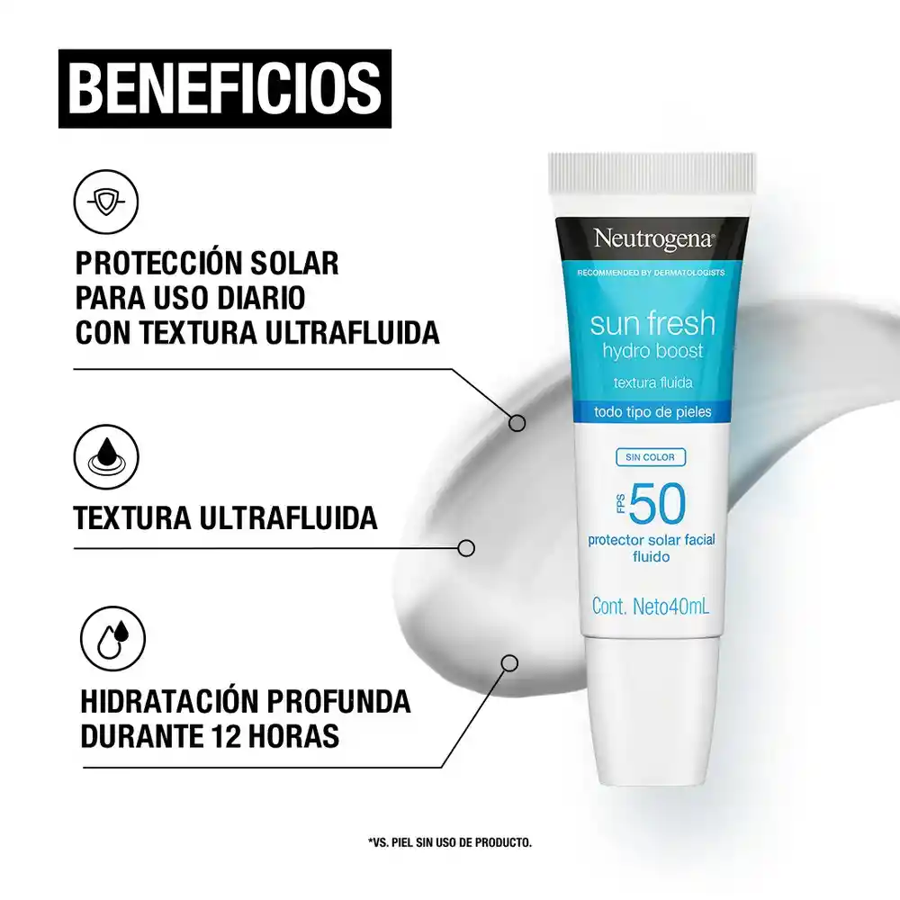 Sun Fresh Hydro Boost Sin Color Fps 50 40ml