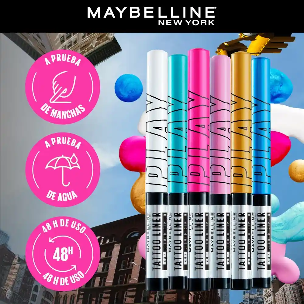 Maybelline Delineador De Ojos Tattoo Liner Play Defend As
