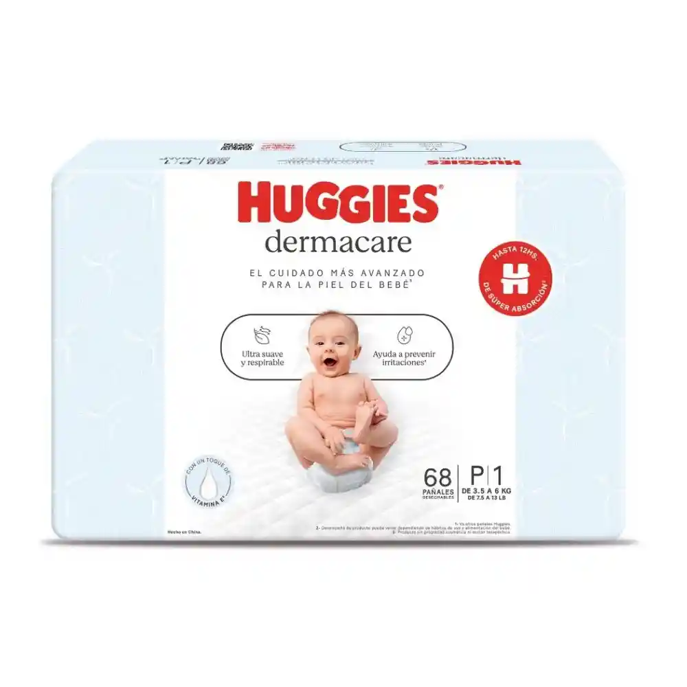 Huggies Pañal Puro Nat P 68 Dermacare