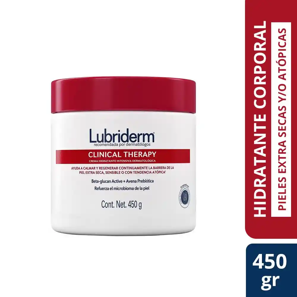 Lubriderm Clinical Therapy Crema Hidratante Intensiva Corporal P/extra Seca 450gr