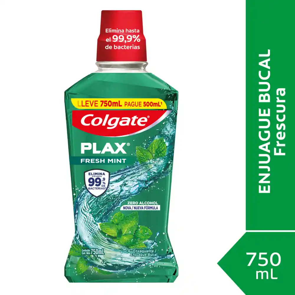 Colgate Enjuague Bucal Fresh Mint 750 Ml