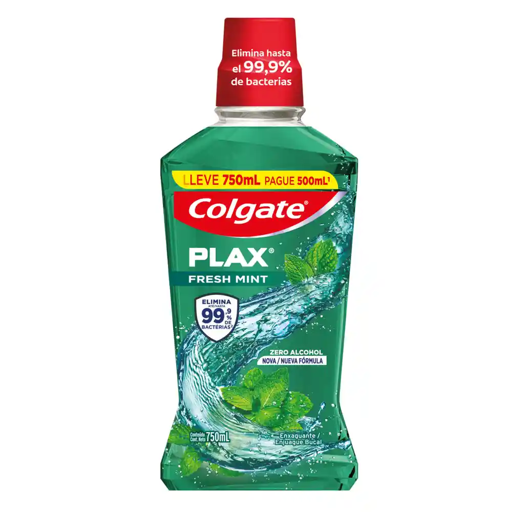 Colgate Enjuague Bucal Fresh Mint 750 Ml