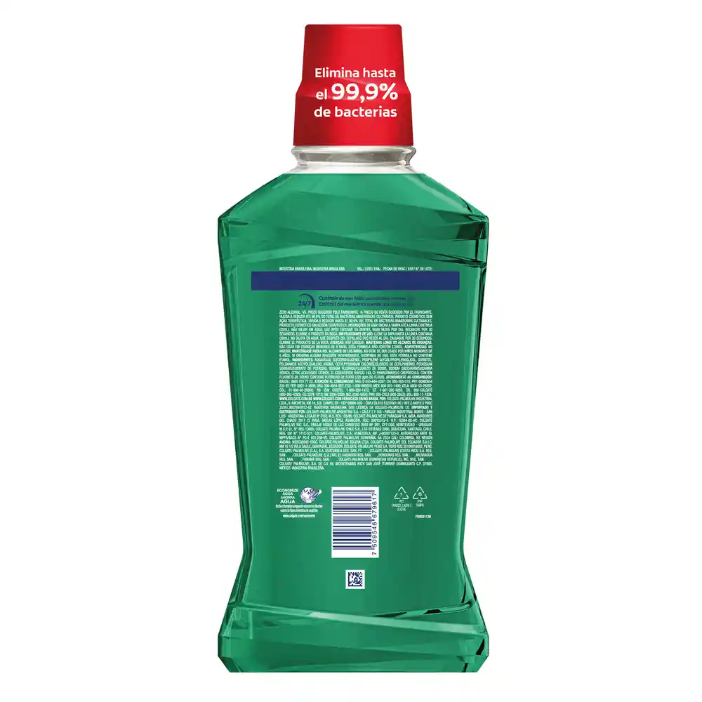 Colgate Enjuague Bucal Fresh Mint 750 Ml