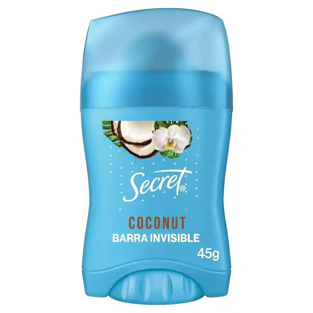 Secret Barra Invisible Antitranspirante Coco 45 G