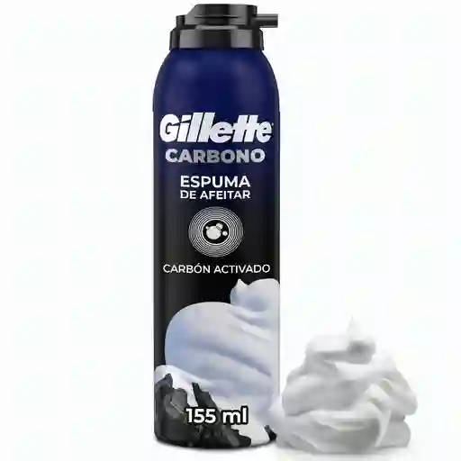 Gillette Espuma De Afeitar Carbono Con Carbón Activado 155ml