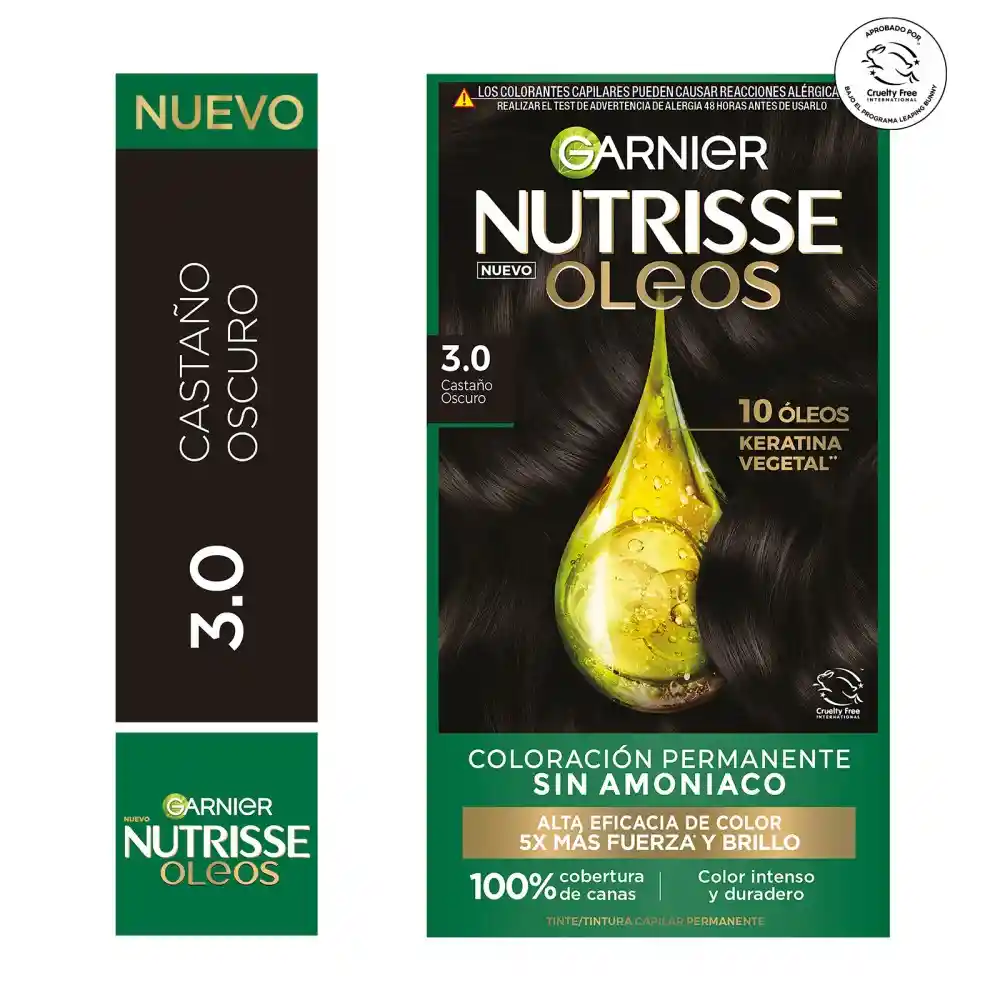Nutrisse Oleo Tintura 3.0 Castaño Oscuro
