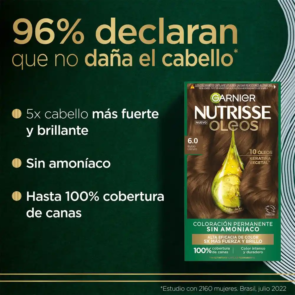 Nutrisse Oleo Tintura 6.0 Rubio Oscuro