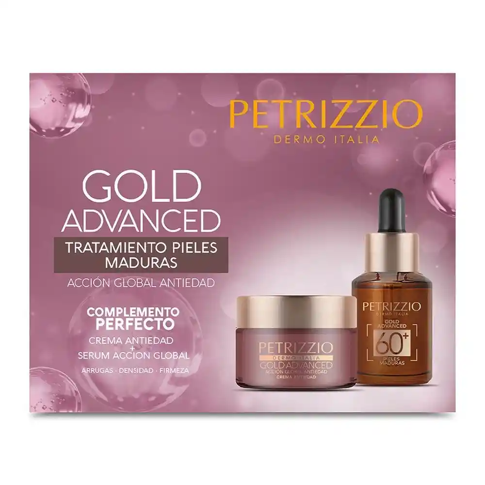 Petrizzio Tratamiento Antiedad Gold Advanced Crema + Serum