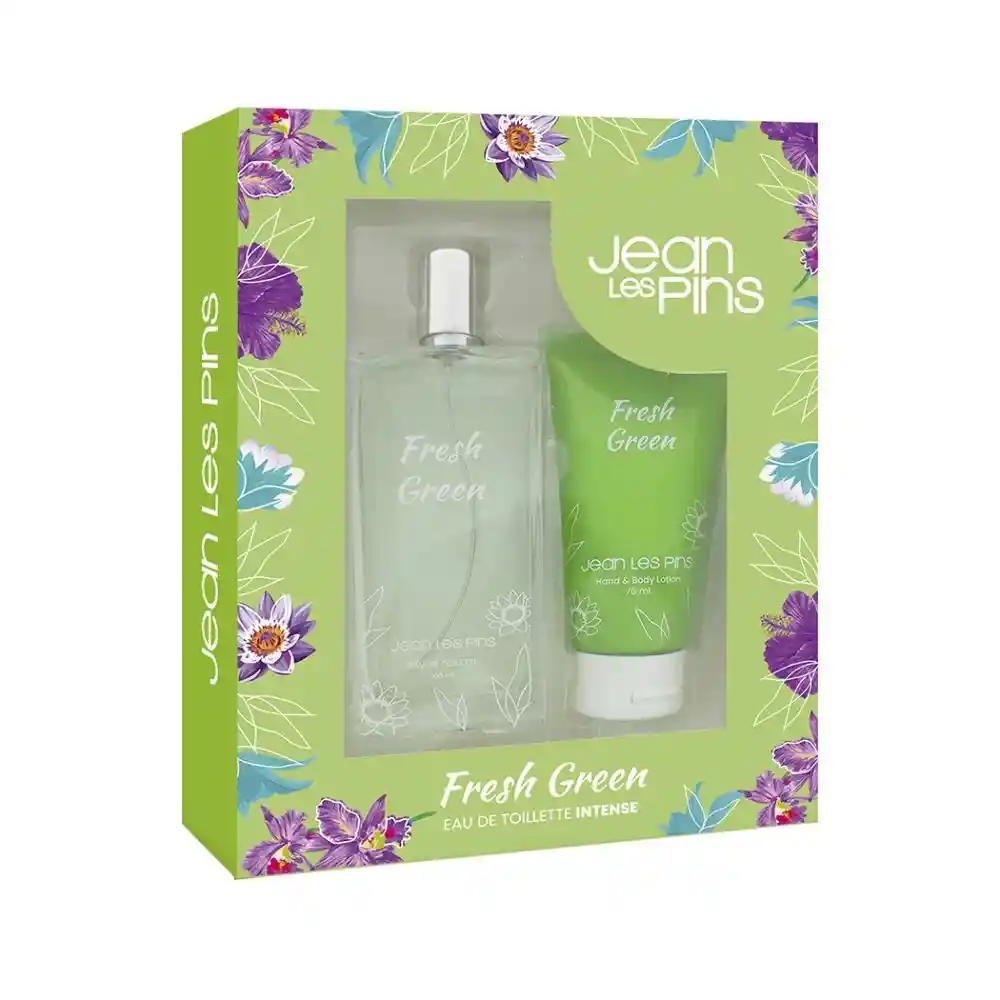 Set Fragancia Fresh Green Edt 100 Ml + Body Lotion