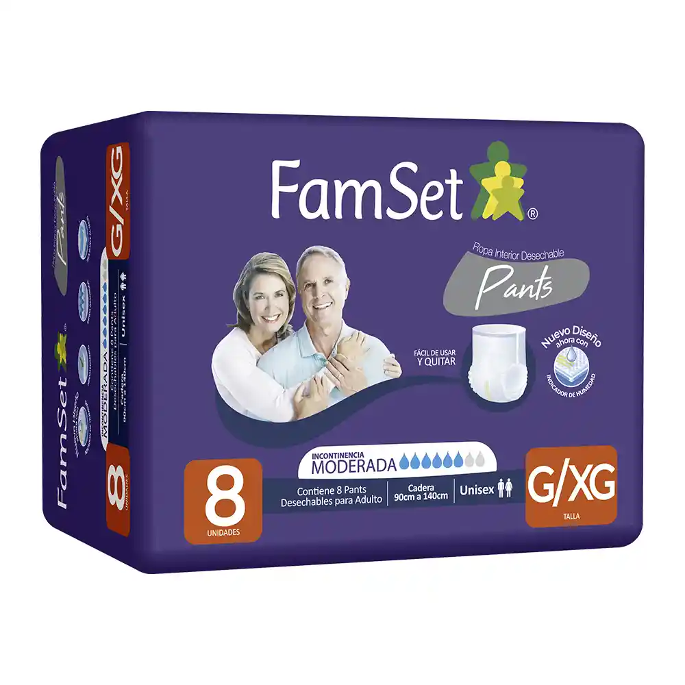 Ropa Interior Desechable Adulto Unisex Talla G/xg 8 Unidades