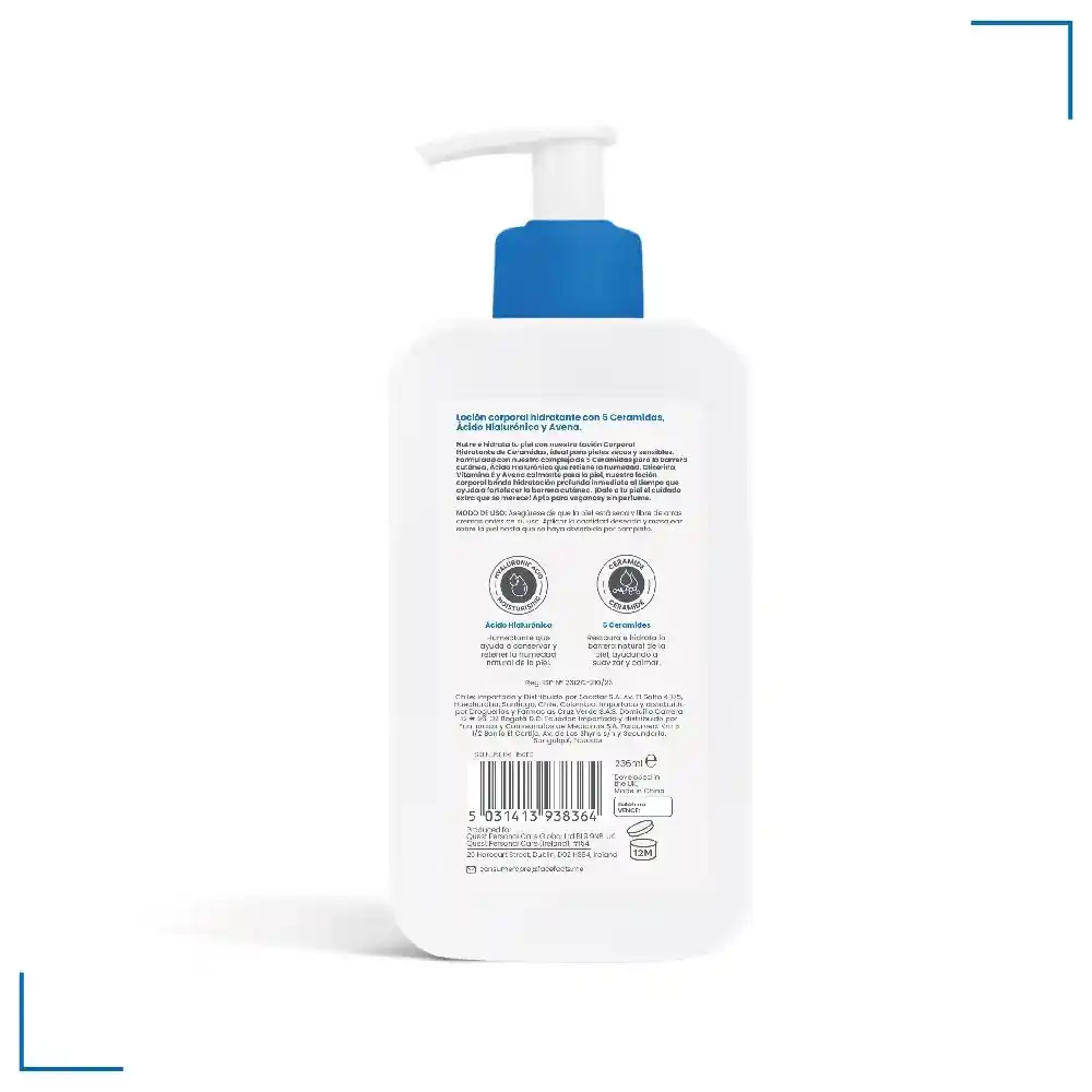Ceramide Loción Corporal Hidratante 236ml