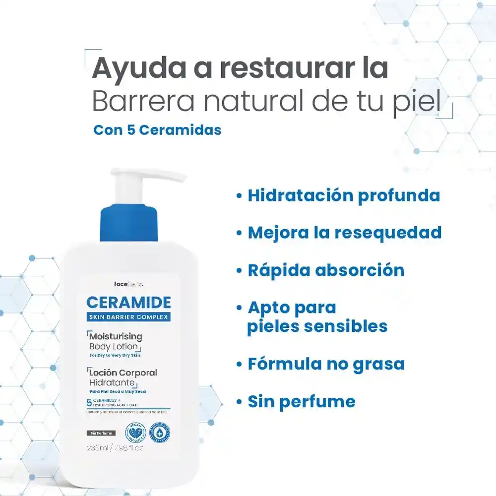 Ceramide Loción Corporal Hidratante 236ml