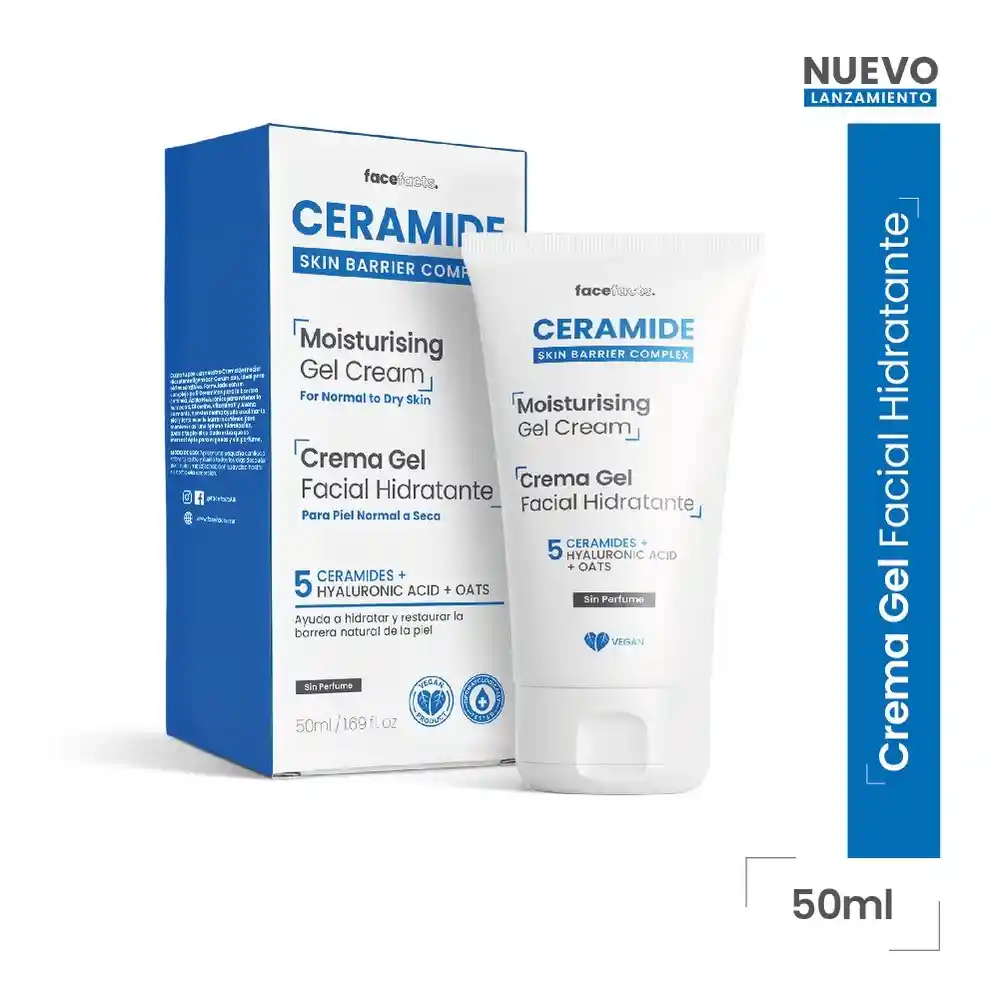 Ceramide Crema Gel Facial Hidratante 50ml