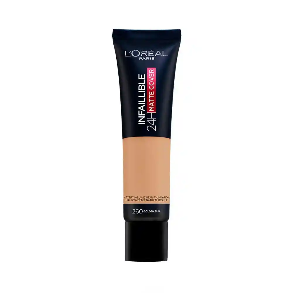 Base Infallible Matte Cover Foundation Frites 260 Solell Dore