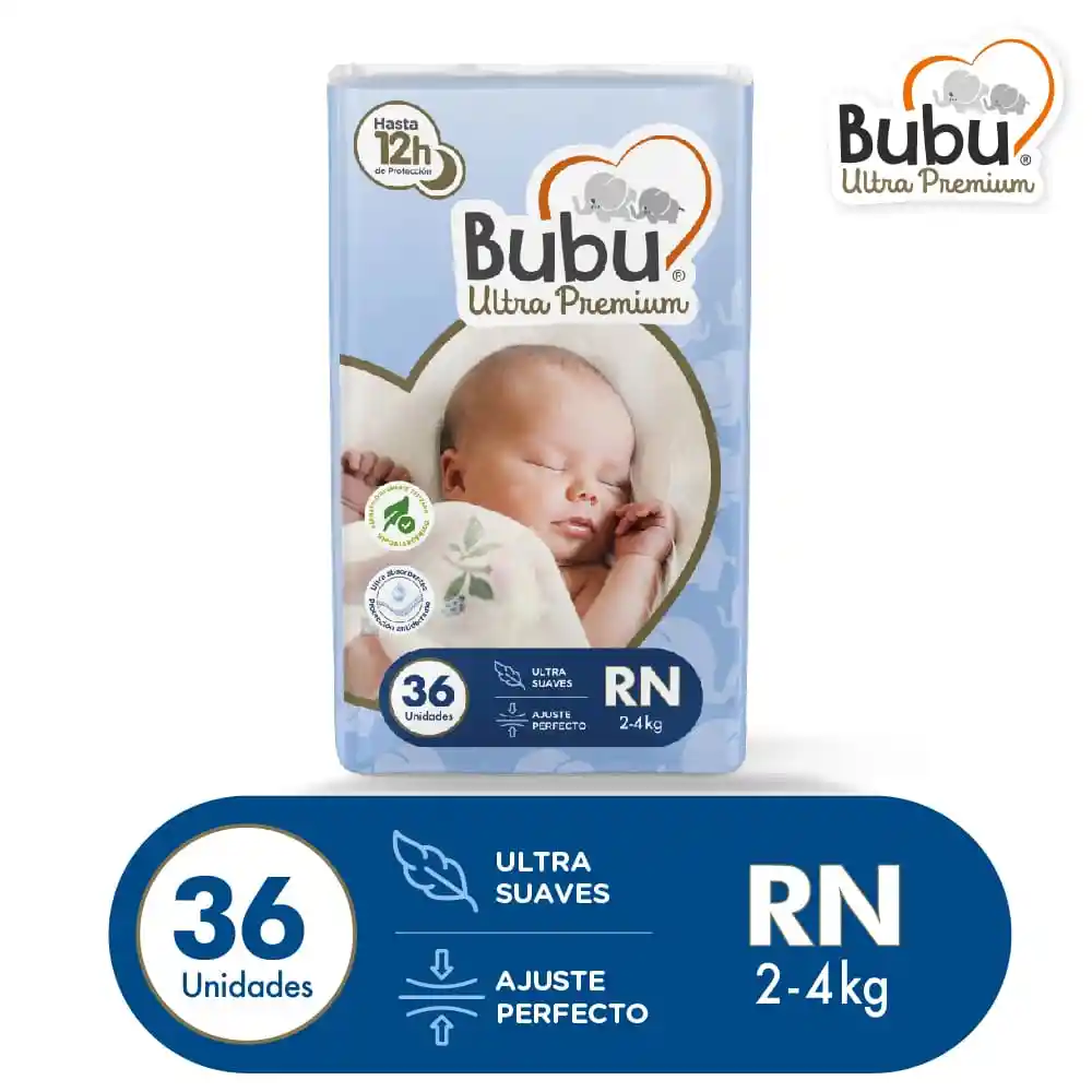 Pañal Ultra Premium De Conteo Semanal Recien Nacido 36un