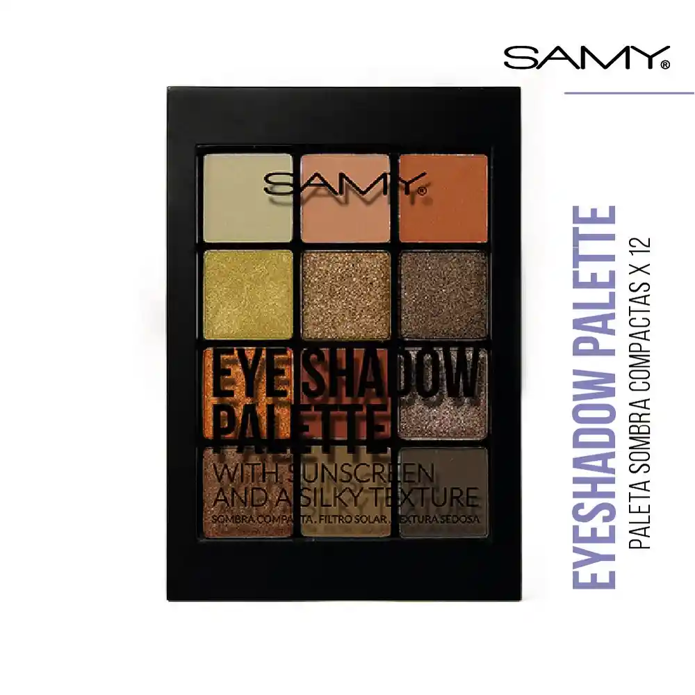 Samy Paleta X 12 Sombras Compactas Maasai