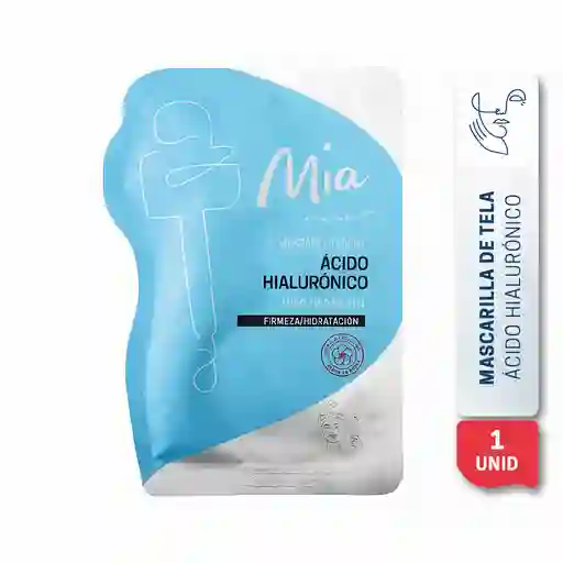 Mia Mascarilla Facial De Tela Ácido Hialurónico Todo Tipo De Piel X1