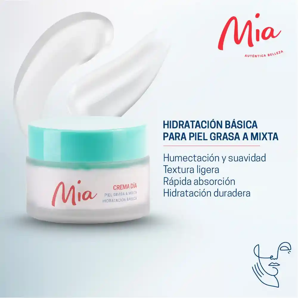 Mia Crema Dia Hidratante Piel Grasa A Mixta 50 Ml