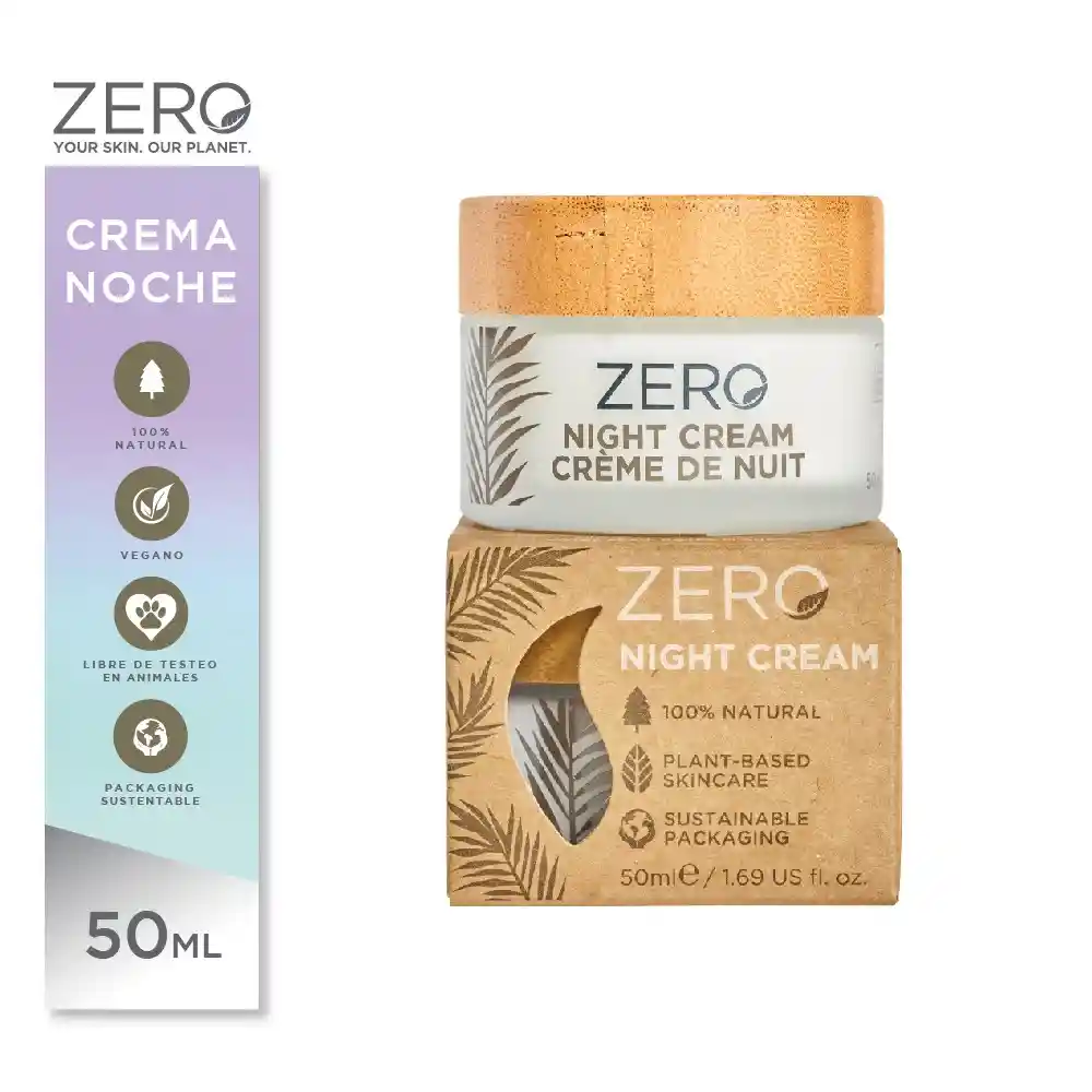 Skin Academy Zero Crema Noche Regeneradora 100% Natural 50 Ml