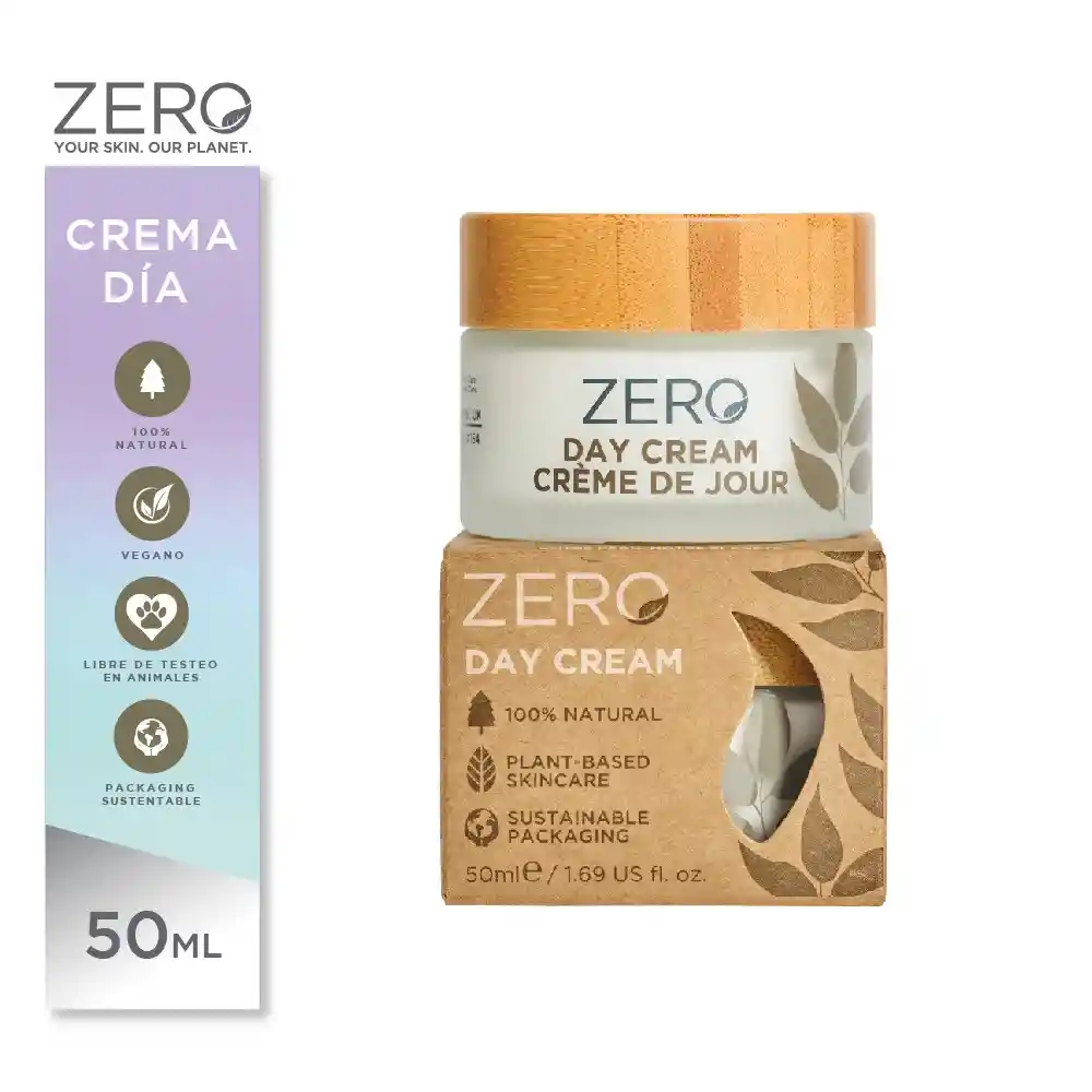 Skin Academy Zero Crema Día Nutritiva 100% Natural 50 Ml
