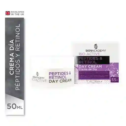 Skin Academy Crema Día Antiarrugas 55+ Peptides Retinol 50 Ml