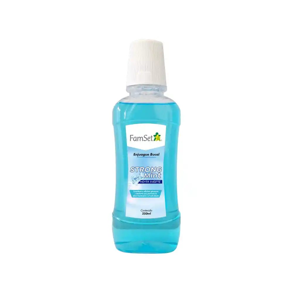 Family Set Enjuague Bucal Menta Fuerte 250ml