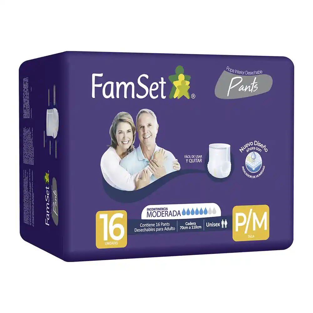 Ropa Interior Desechable Adulto unisex Talla p/m 16 Unidades