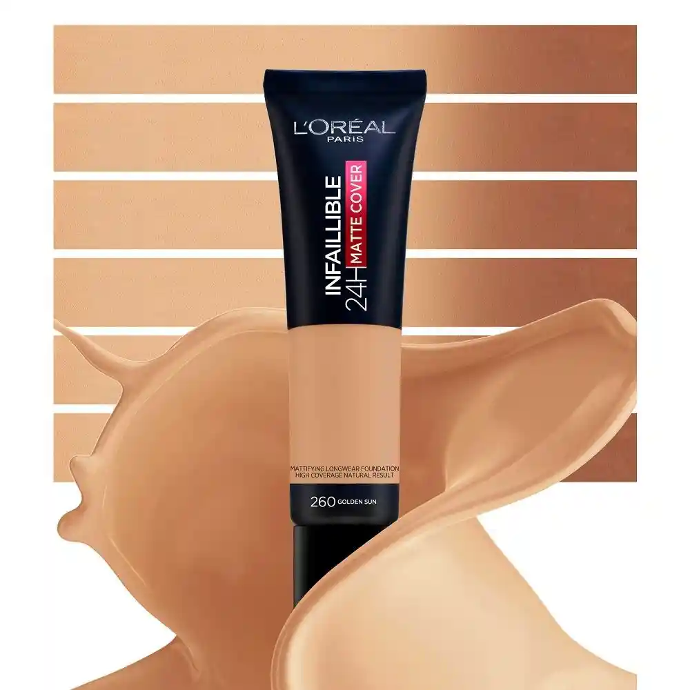 Base Infallible Matte Cover Foundation Frites 260 Solell Dore