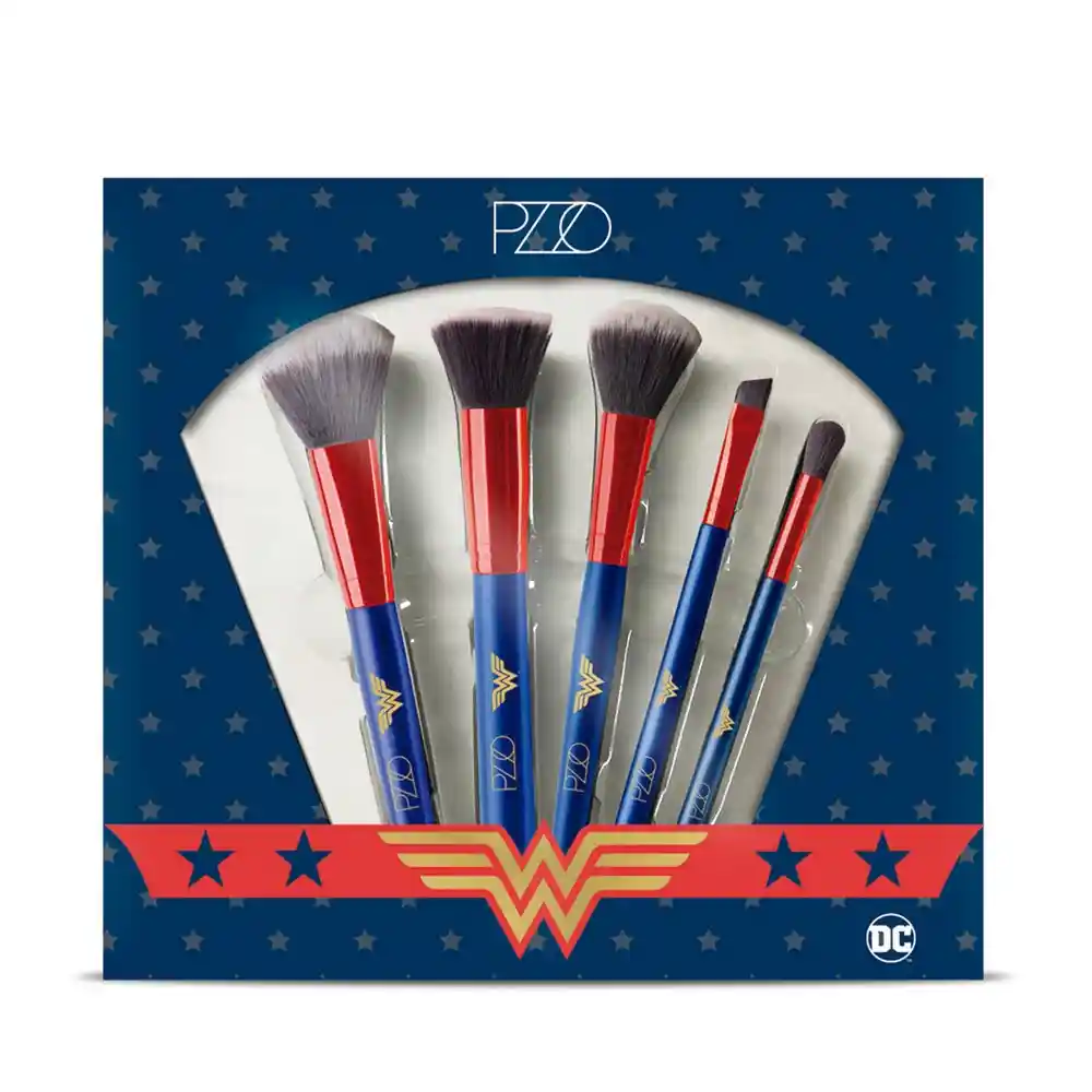 Dc Set Brochas De Maquillaje Wonder Woman
