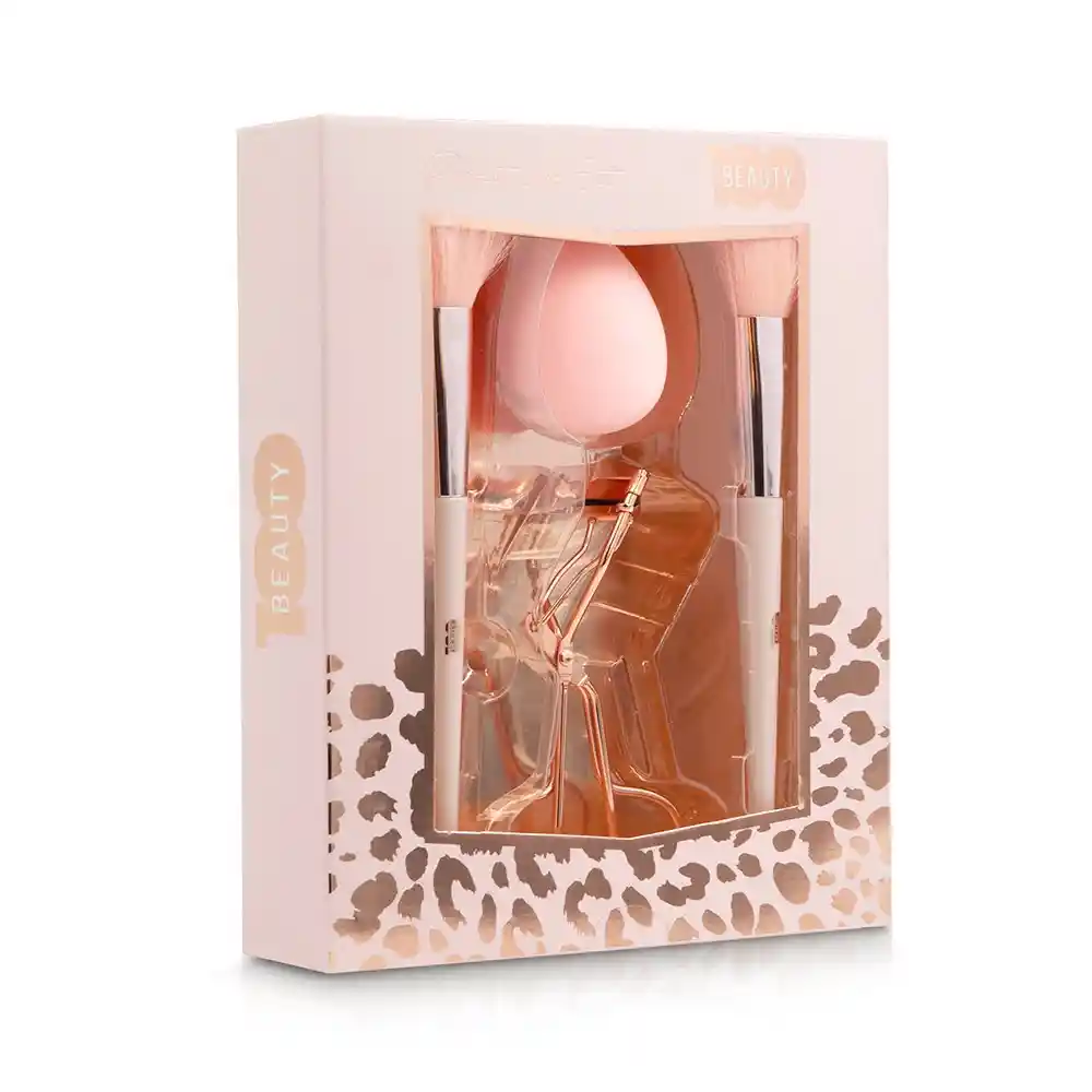 Set Brochas X2 + Esponja + Encrespador