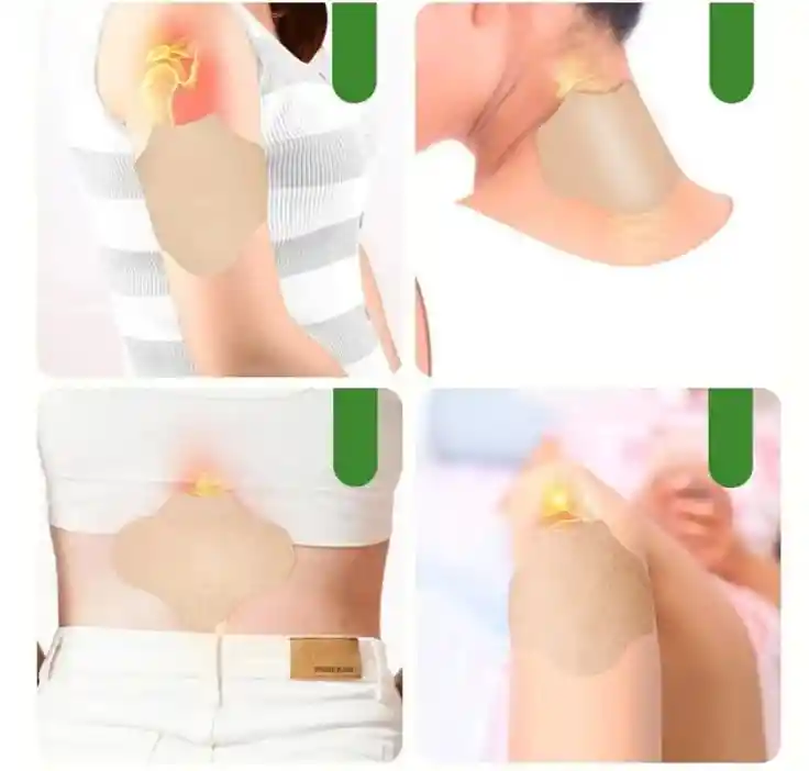 Pack 10 Parches Aliviar Calmar Dolor Cuello Muscular Hierba