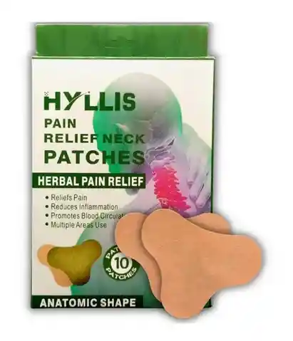 Pack 10 Parches Aliviar Calmar Dolor Cuello Muscular Hierba