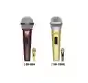Pack 2 Micrófono Dinámico Profesional Alámbrico Karaoke Audio