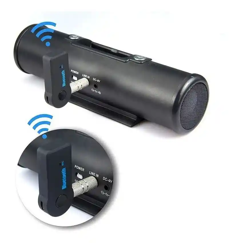 Receptor Inalambrico Bluetooth Auto Recargable Manos Libres