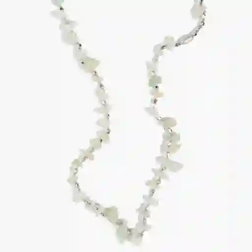 Collar Mujer Largo Envolvente Plateado