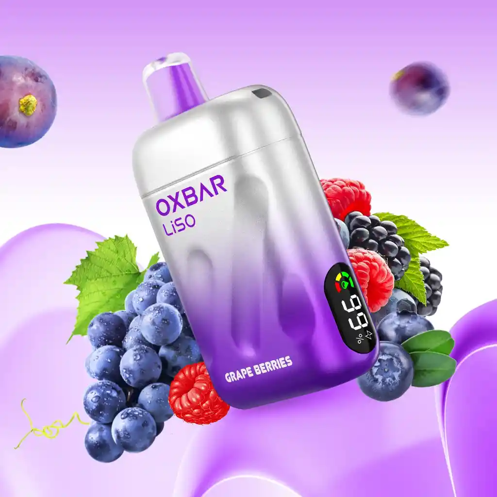 Vaporizador Desechable Grape Berries 28.000 Puffs 5% - Oxbar Liso