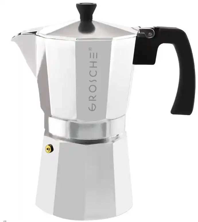 Cafetera Espresso Italiana Milano Para 9 Tazas, 450 Ml Cromo
