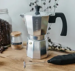 Cafetera Espresso Italiana Milano Para 9 Tazas, 450 Ml Cromo