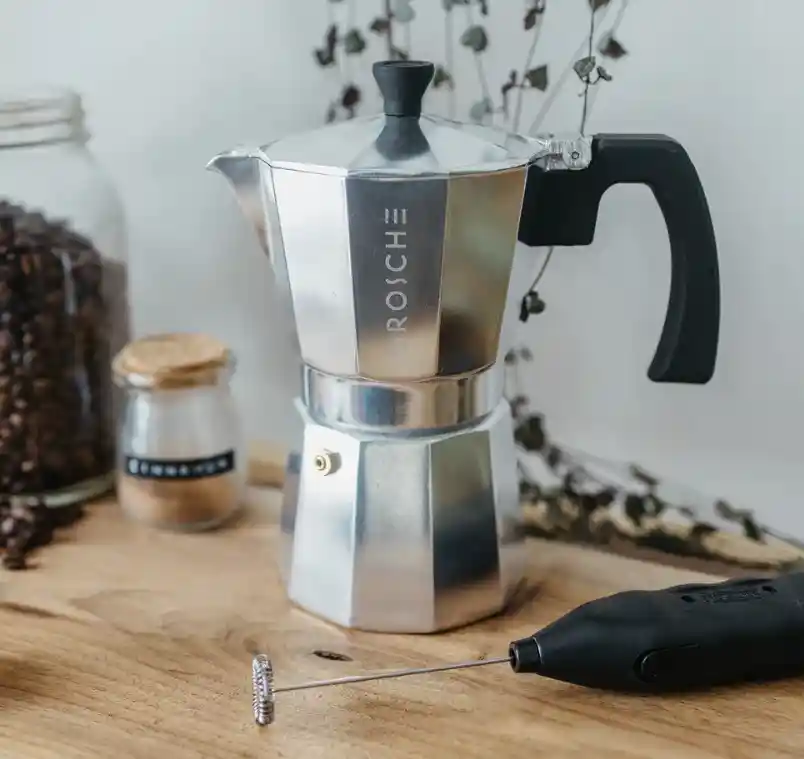 Cafetera Espresso Italiana Milano Para 9 Tazas, 450 Ml Cromo