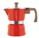 Cafetera Milano Para 3 Tazas 150 Ml Roja