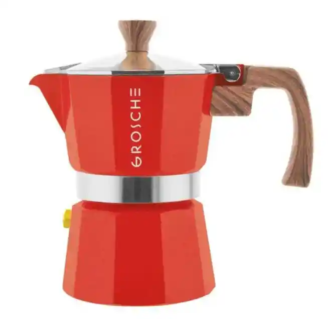 Cafetera Milano Para 3 Tazas 150 Ml Roja