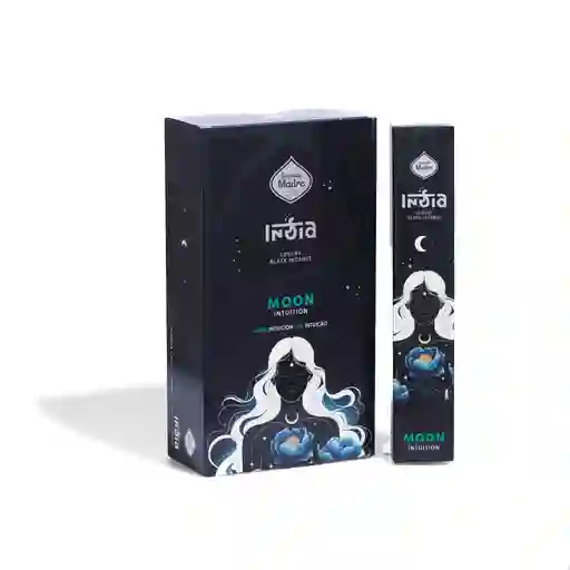 Box Sahumerio Varilla India Black Luna 12 Unidades- Sagrada Madre