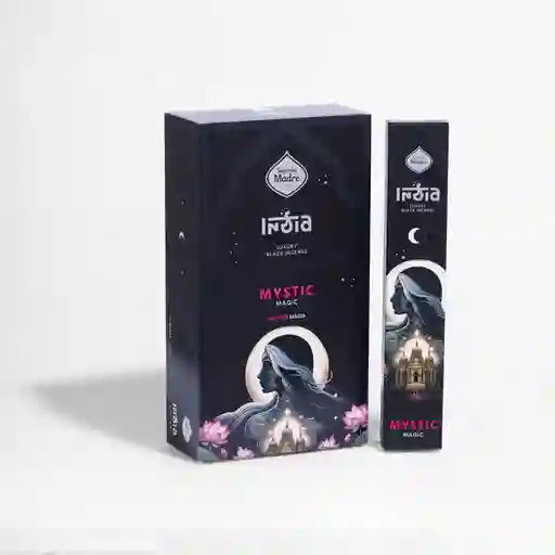 Box Sahumerio Varilla India Black Mistico 12 Unidades - Sagrada Madre